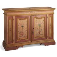Casa Padrino Vintage Look Barock Sideboard Altrosa / Rose / Gold handbemalt 158 cm - Hotel Collection