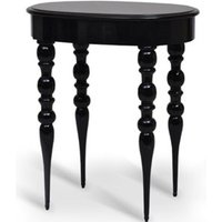 Casa Padrino Barock Beistelltisch Schwarz Hochglanz 62 x 41 x H77 cm - Hotel Collection