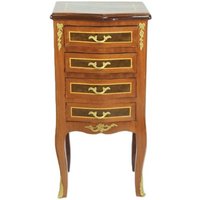 Casa Padrino Barock Kommode Mahagoni mit 4 Schubladen - Handgefertigt aus Massivholz