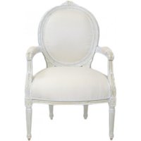 Casa Padrino Luxus Barock Medaillon Salon Stuhl Antik Weià - Möbel Antik Stil