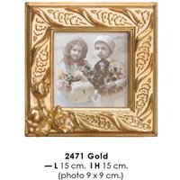 Casa Padrino Barock Bilderrahmen 15 x 15 cm Gold - Bilder Rahmen Foto Rahmen Jugendstil Antik Stil Mod AX40