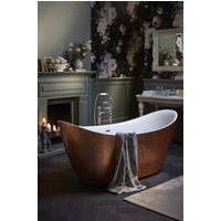 Casa Padrino Art Deco Badewanne freistehend Kupfereffekt Modell He-Hyl 1730mm - Freistehende Retro Antik Jugendstil Badewanne