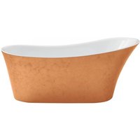 Casa Padrino Art Deco Badewanne freistehend Kupfereffekt Modell He-Hol 1710mm - Freistehende Retro Antik Jugendstil Badewanne