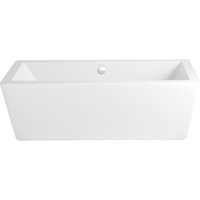 Casa Padrino Art Deco Badewanne freistehend WeiØ Modell He-Hea 1735mm - Freistehende Retro Antik Badewanne Barock