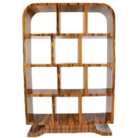 Casa Padrino Art Deco Bücherregal Mahagoni - Artdeco Bücher Schrank Regalsystem Möbel Antik Stil