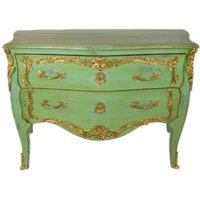 Casa Padrino Barock Kommode Antik Stil Grün 130 cm - Handgefertigt aus Massivholz
