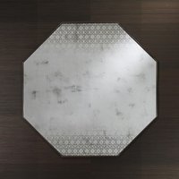 Casa Padrino Art Deco Vintage Wandspiegel Antik Stil Silber