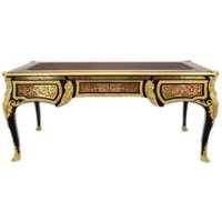 Casa Padrino Luxus Barock Boulle Sekretär - Handgefertigt aus Massivholz - Barock Schreibtisch Büro Möbel