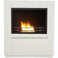 Casa Padrino Bio-Ethanol Kamin B 84 x H 90 x T 24 cm - Wohnzimmer Kamin