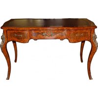 Casa Padrino Luxus Barock Empire Schreibtisch Sekretär 130 cm - Handgefertigt aus Eichenholz - Barock Schreibtisch Büro Möbel