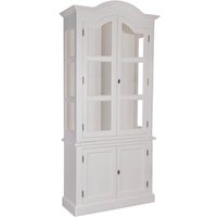 Casa Padrino Jugendstil Wohnzimmer Schrank Küchenschrank Weià 104 x H 220 cm- Esszimmer Schrank Barock Antik Landhaus Stil