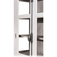 Casa Padrino Landhaus Vitrinen Schrank Küchenschrank 109 x H 210 cm- Esszimmer Schrank Wohnzimmer Antik Landhaus Stil