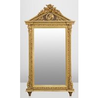 Casa Padrino Barock Wand Spiegel Gold H 204 cm B 113 cm - Edel & Prunkvoll