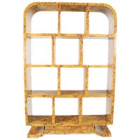 Casa Padrino Art Deco Bücherregal Vogelaugen Ahorn - Artdeco Bücher Schrank Regalsystem Möbel Antik Stil