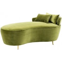 Casa Padrino Luxus Belle Epoche Sofa / Recamiere Grün - Jugendstil Art Deco - Luxury Collection