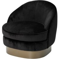 Casa Padrino Luxus Belle Epoche Sessel Schwarz / Gold - Jugendstil Art Deco - Luxury Collection