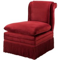 Casa Padrino Luxus Belle Epoche Sessel Bordeaux Rot - Jugendstil Art Deco - Luxury Collection