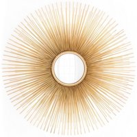 Casa Padrino Luxus Wand Spiegel Sonne Gold - Convexer Spiegel