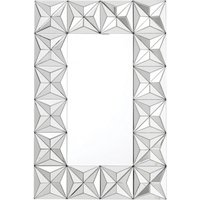 Casa Padrino Luxus Wand Spiegel Art Deco mit Spiegelrahmen 120 x 80 cm - Wandspiegel