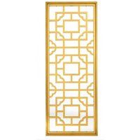 Casa Padrino Luxus Designer Wandspiegel Gold 220 x 85 cm - Luxury Hotel Collection