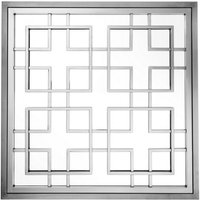 Casa Padrino Luxus Designer Wandspiegel Black Nickel Finish 100 x 100 cm - Luxury Hotel Collection