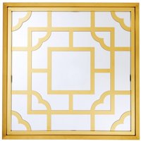 Casa Padrino Luxus Designer Wandspiegel Gold 100 x 100 cm - Luxury Hotel Collection