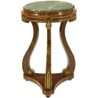 Casa Padrino Barock Beistelltisch Mahagoni / Bronze H70 x 45cm - Ludwig XVI Antik Stil Tisch - Möbel