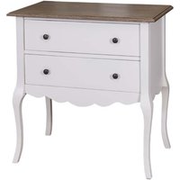 Casa Padrino Barock Kommode mit 2 Schubladen 80 cm - Jugendstil Landhaus Stil Möbel