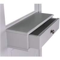 Casa Padrino Garderoben Schrank mit Spiegel - Landhaus Stil Garderobe