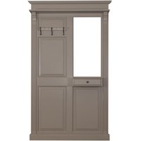 Casa Padrino Garderoben Schrank mit Spiegel - Landhaus Stil Garderobe