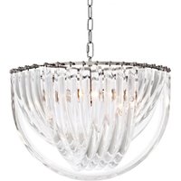 Casa Padrino Art Deco Murano Haengeleuchte 50cm x H33 cm- Möbel Lüster Leuchter Hängeleuchte Hängelampe