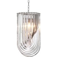 Casa Padrino Art Deco Murano Haengeleuchte 35cm x H65 cm- Möbel Lüster Leuchter Hängeleuchte Hängelampe
