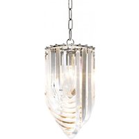 Casa Padrino Art Deco Murano Haengeleuchte 25cm x H50 cm- Möbel Lüster Leuchter Hängeleuchte Hängelampe