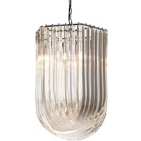 Casa Padrino Art Deco Murano Haengeleuchte 44 x 51cm x H70 cm- Möbel Lüster Leuchter Hängeleuchte Hängelampe