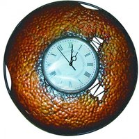 Casa Padrino Vintage Wanduhr Metall - Edel & Prunkvoll - Wand Uhr