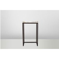 Casa Padrino Art Deco Beistelltisch Onyx / Metall 40 x 27 cm- Jugendstil Tisch - Möbel Blumentisch