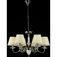 Casa Padrino Barock Kristall Decken Kronleuchter Bronze 66 x H 41 cm Antik Stil - Möbel Lüster Leuchter Hängeleuchte Hängelampe