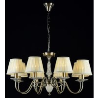 Casa Padrino Barock Kristall Decken Kronleuchter Bronze 79 x H 38 cm Antik Stil - Möbel Lüster Leuchter Hängeleuchte Hängelampe