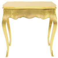 Casa Padrino Barock Konsolen Tisch Gold mit Schublade 80 x 40 cm - Möbel Antik Stil