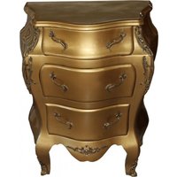 Casa Padrino Barock Kommode Gold B 68 cm, H 79.5 cm - Handgefertigte Möbel