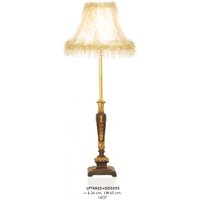 Casa Padrino Barock Tischleuchte Gold 26 x H 65 cm - Luxus Tisch Leuchte - Nostalgisch und prunkvoll