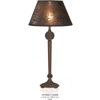 Casa Padrino Barock Tischleuchte Braun 45 x H 67 cm - Luxus Tisch Leuchte - Nostalgisch und prunkvoll