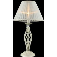 Casa Padrino Luxus Kristall Tischleuchte Creme Gold / Lampenschirm Creme 32 x 56 cm - Leuchte - Luxury Collection