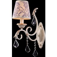 Casa Padrino Barock Kristall Wandleuchte Creme Gold 14 x H 42 cm Antik Stil - Wandlampe Wand Beleuchtung