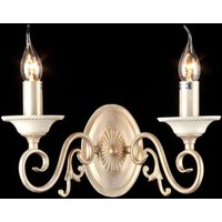 Casa Padrino Barock Wandleuchte Creme Gold 30 x H 28 cm Antik Stil - Wandlampe Wand Beleuchtung
