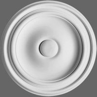 Casa Padrino Stuck Rosette 26 x 26 cm Deckenstuck Deckenrosette Stuckrosette Wandrosette