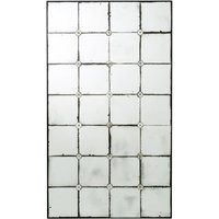 Casa Padrino Vintage Wandspiegel Squares Antik Stil Glas 80 x H140 cm - Hotel & Restaurant Einrichtung Art Deco
