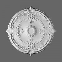 Casa Padrino Stuck Rosette 70 x 70 cm Deckenstuck Deckenrosette Stuckrosette Wandrosette Barock Jugendstil