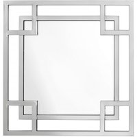 Casa Padrino Luxus Spiegel Neo Klassisch 70 x 70 cm Edelstahl vernickelt - Wandspiegel - Luxus Hotel Möbel Collection