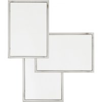 Casa Padrino Luxus Spiegel Neo Klassisch 80 x H 96 cm Edelstahl vernickelt - Wandspiegel - Luxus Hotel Möbel Collection